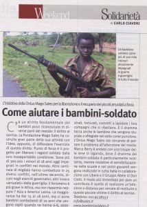 Come aiutare i bambini-soldato
