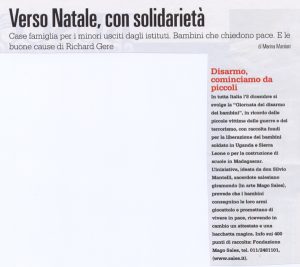Verso Natale,con solidarietà
