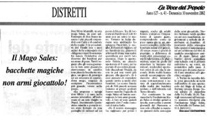 Il Mago Sales:bacchette magiche non armi giocattolo!