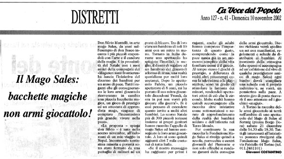 Ritaglio: Il Mago Sales:bacchette magiche non armi giocattolo!