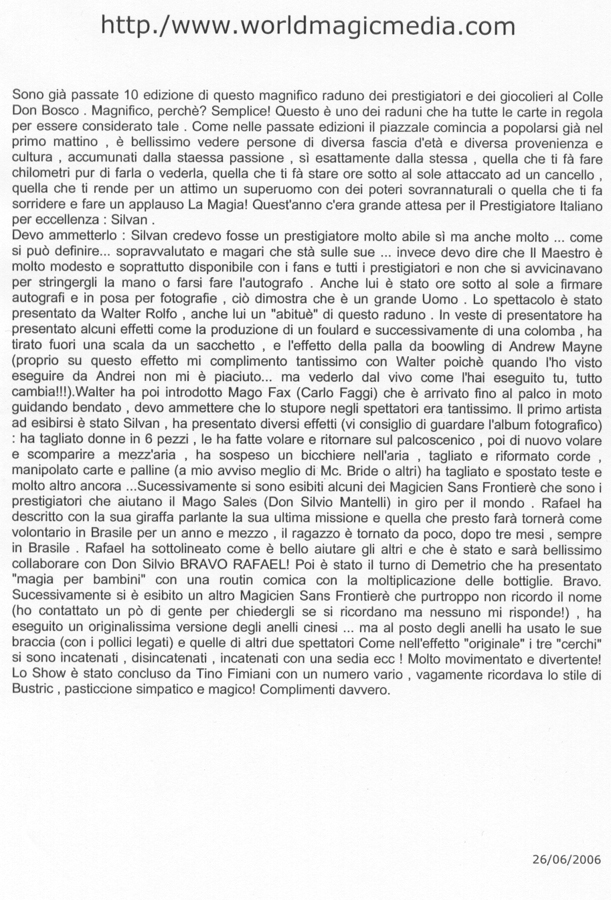 Ritaglio: Colle 2006